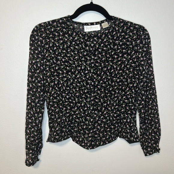 Jupe bleue à motif vintage - SERGE DANA - 40 - Femme - Label Emmaüs
